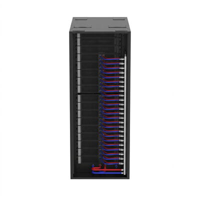 Standard 42U Cold Plate Liquid Cooling Cabinet 600x1200x2000 mm Rack with Integrated Manifold