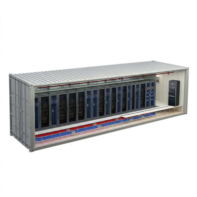Comprar ICDC40-B Centro de datos de contenedores de 40 pies 12 bastidores 72kW Refrigeración en fila 120kVA UPS modular N + 1 online manufacture
